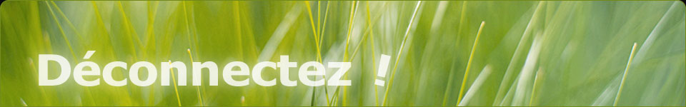 D&eacute;connectez !